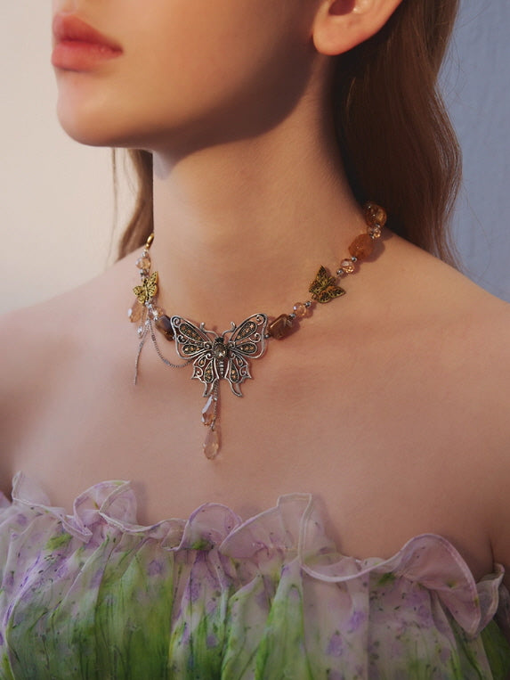 Enchanted Butterfly Garden Necklace