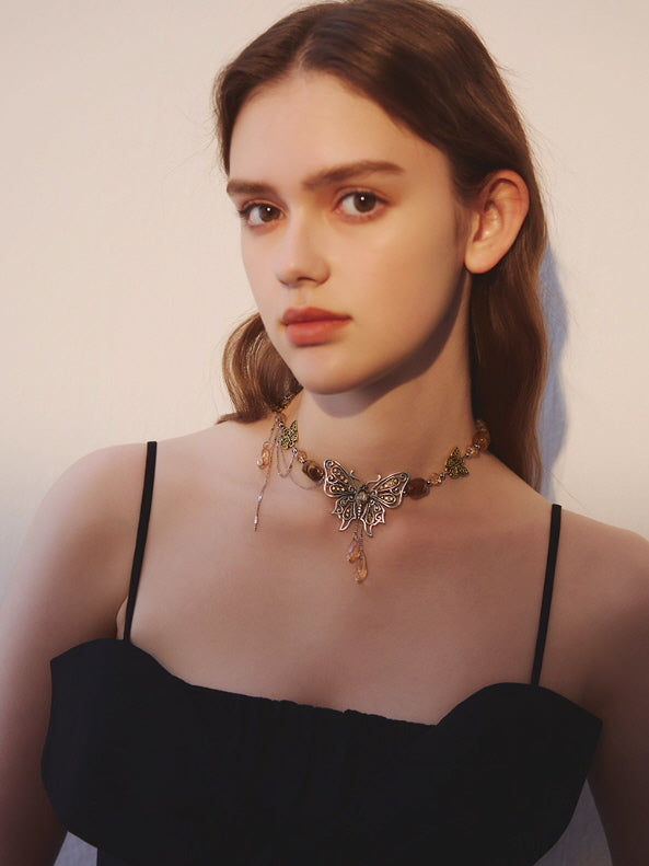 Enchanted Butterfly Garden Necklace