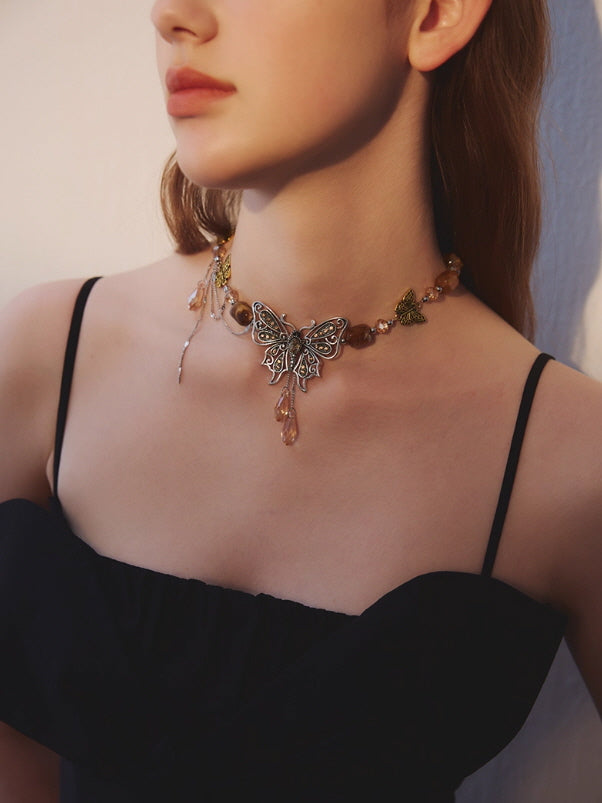 Enchanted Butterfly Garden Necklace