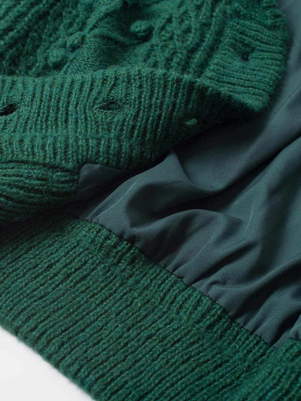 Green Knitted Cardigan