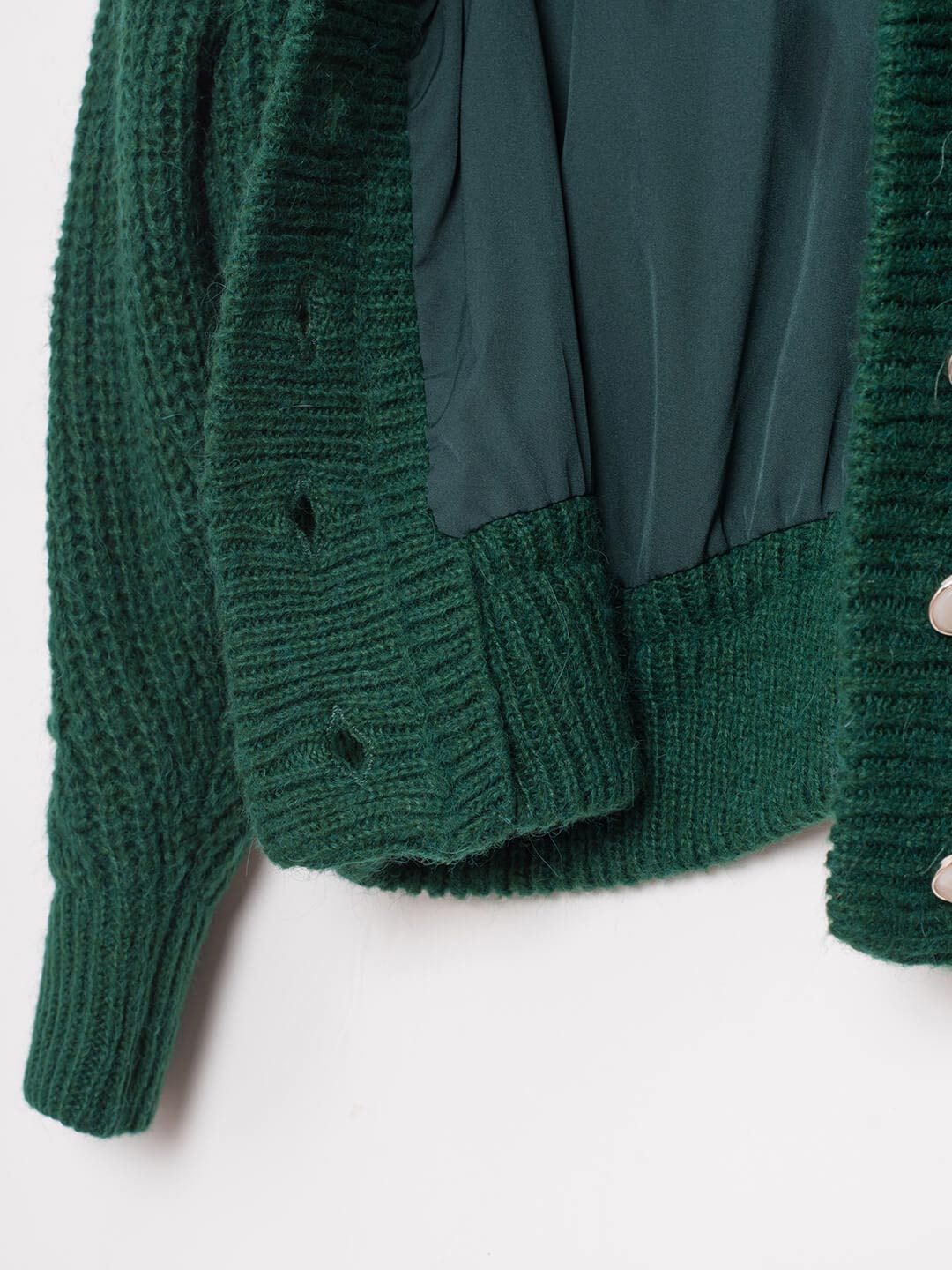 Green Knitted Cardigan