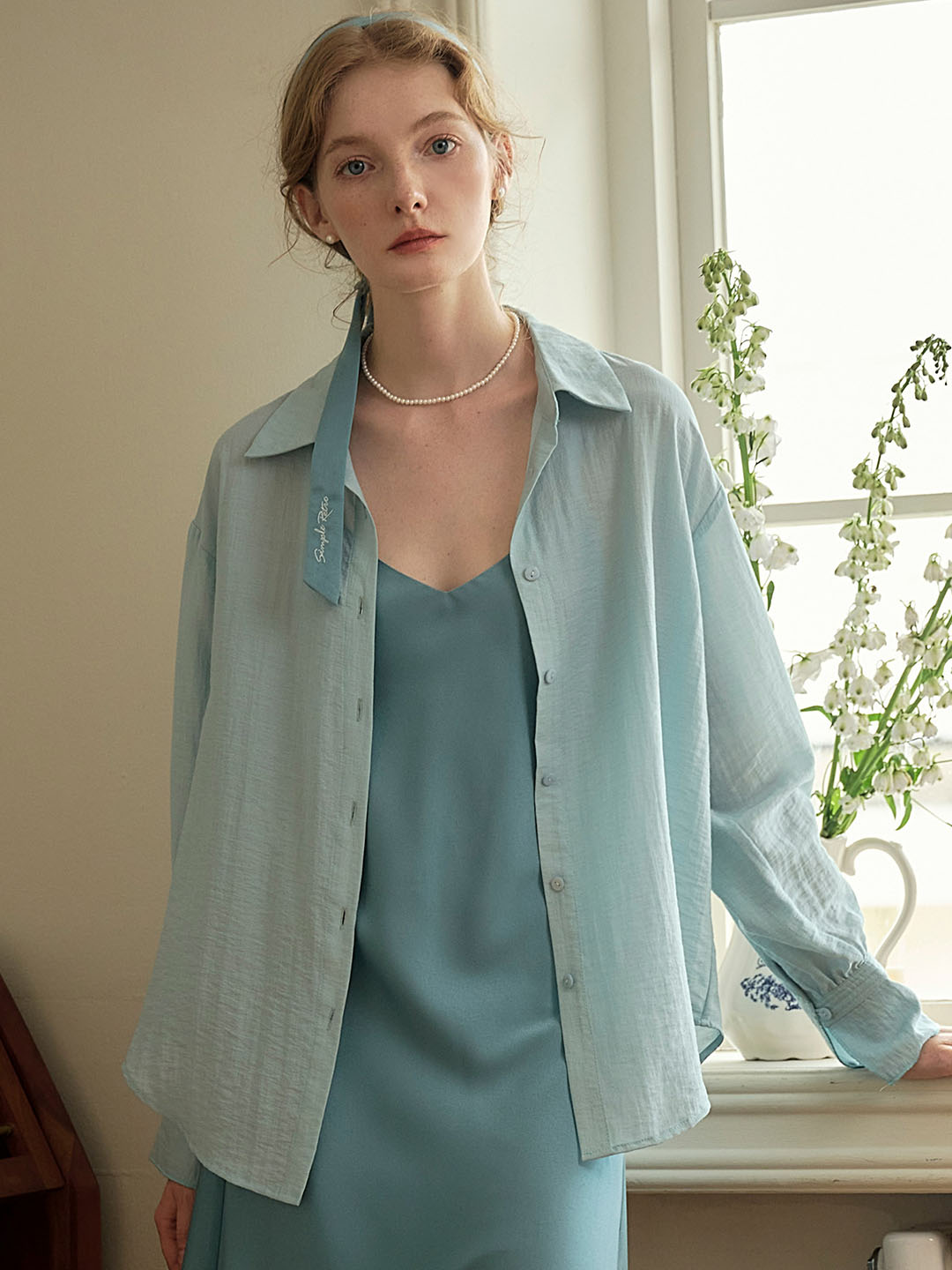 Casual All-match Side Slit Shirt