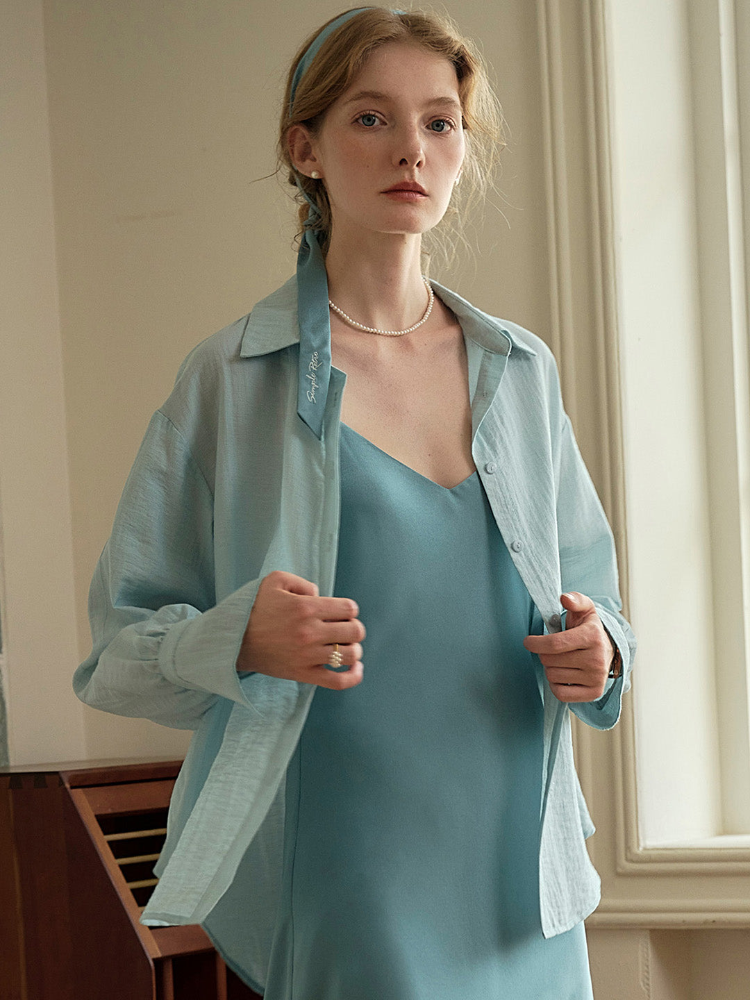 Casual All-match Side Slit Shirt