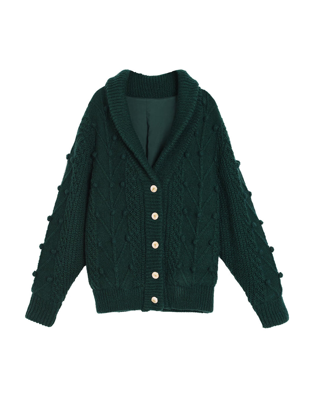 Green Knitted Cardigan