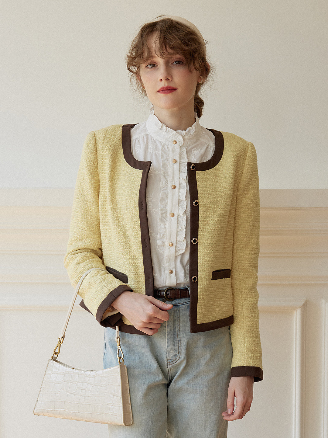 Yellow Tweed Jacket