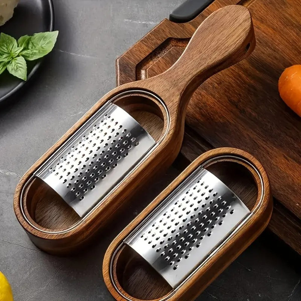 Wood Grip Cheese Grater